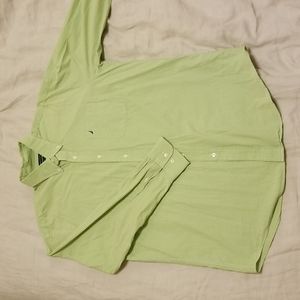 Nautica Green Dress Shirt 16 32/33
